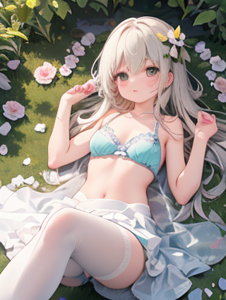 深山中的女子修行：一幅静心的画卷